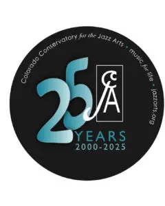 The number 25 and words CCJA, Years 2000 - 2025