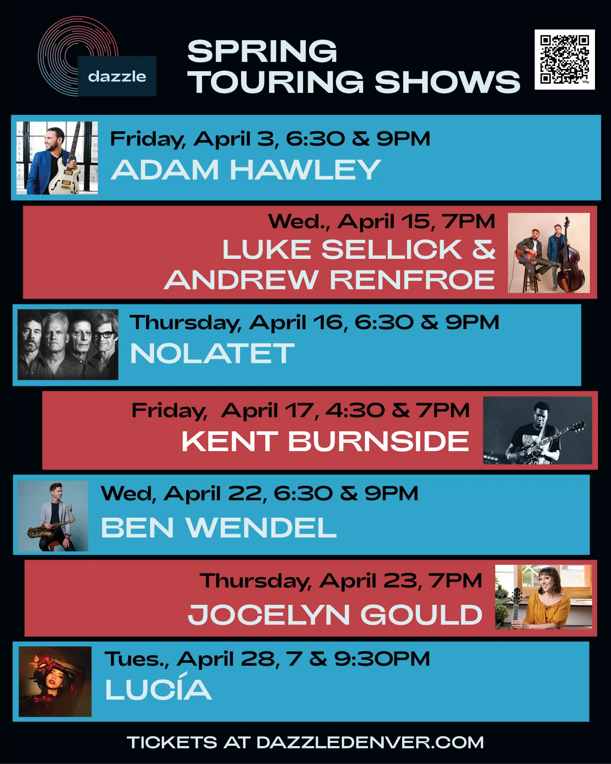 Spring Touring Shows