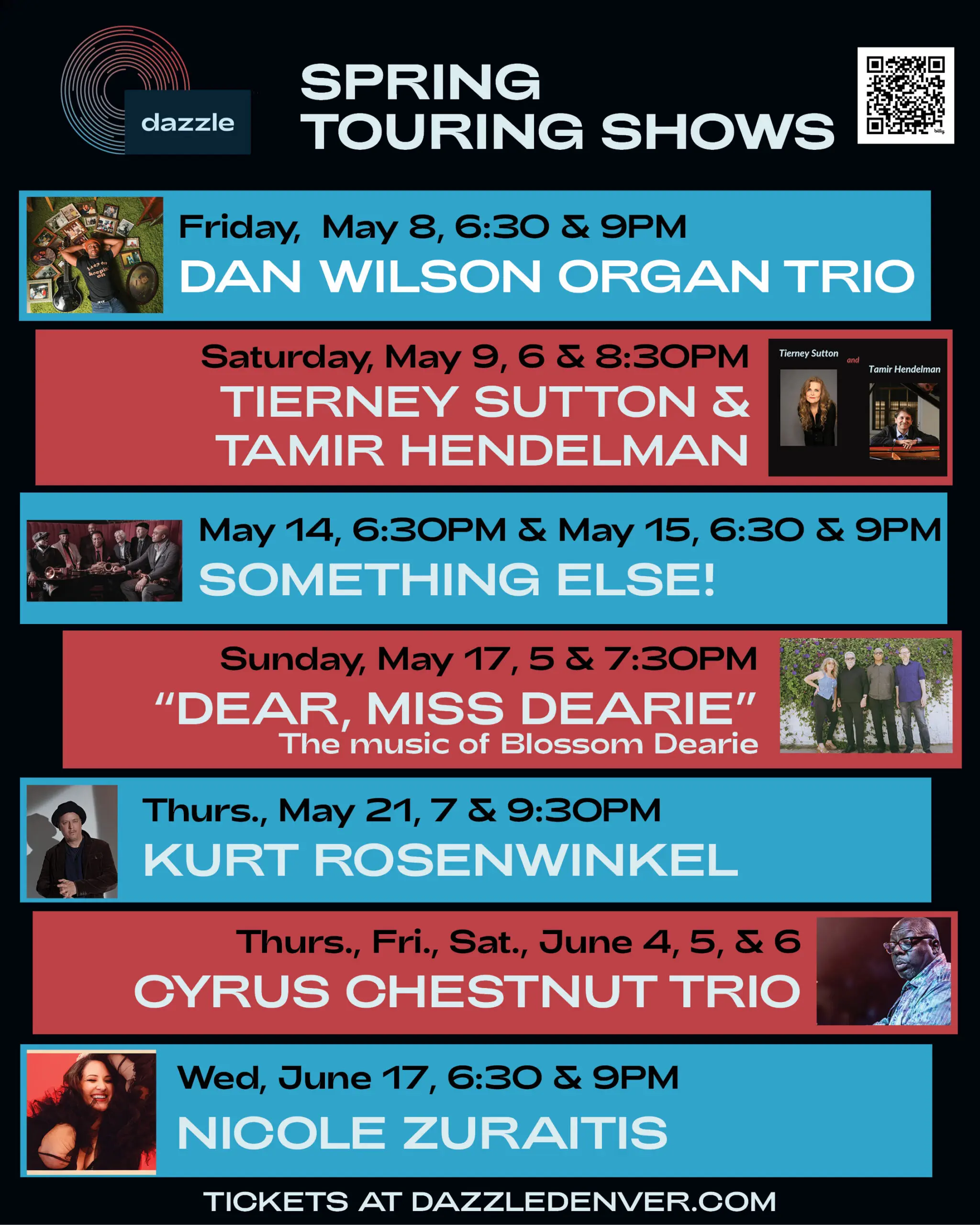 Spring Touring Shows