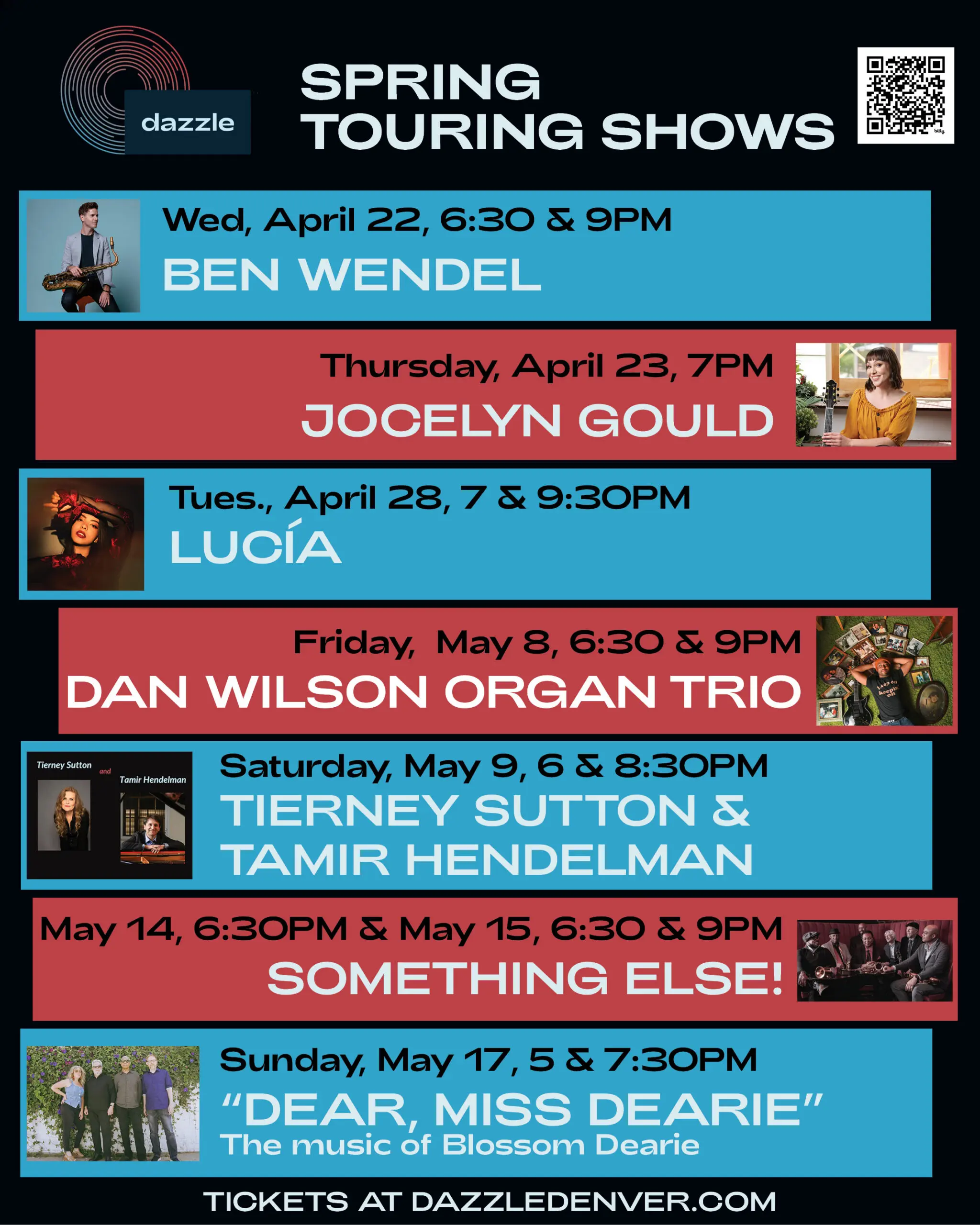 Spring Touring Shows