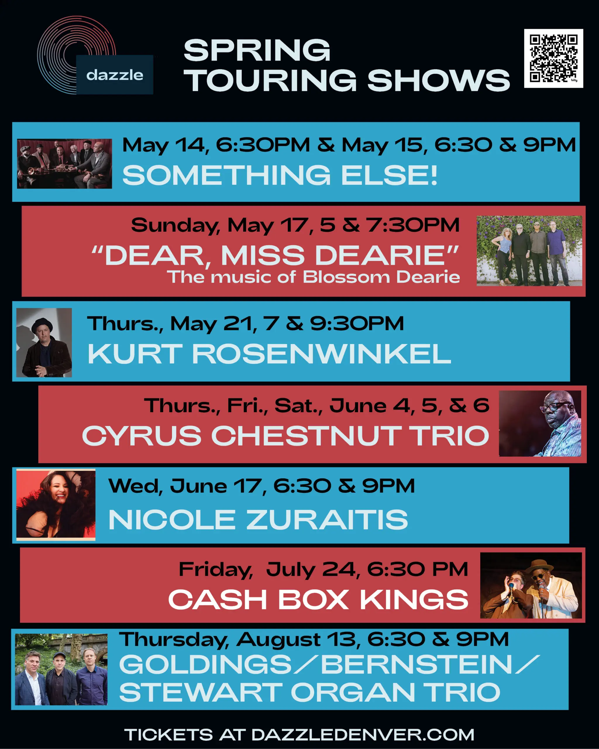 Spring & Summer Touring Shows