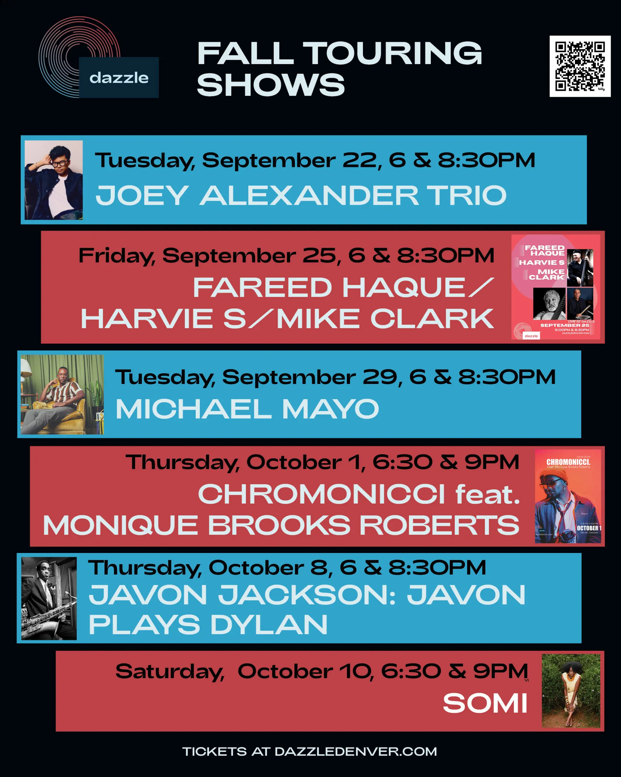 Fall Touring Shows