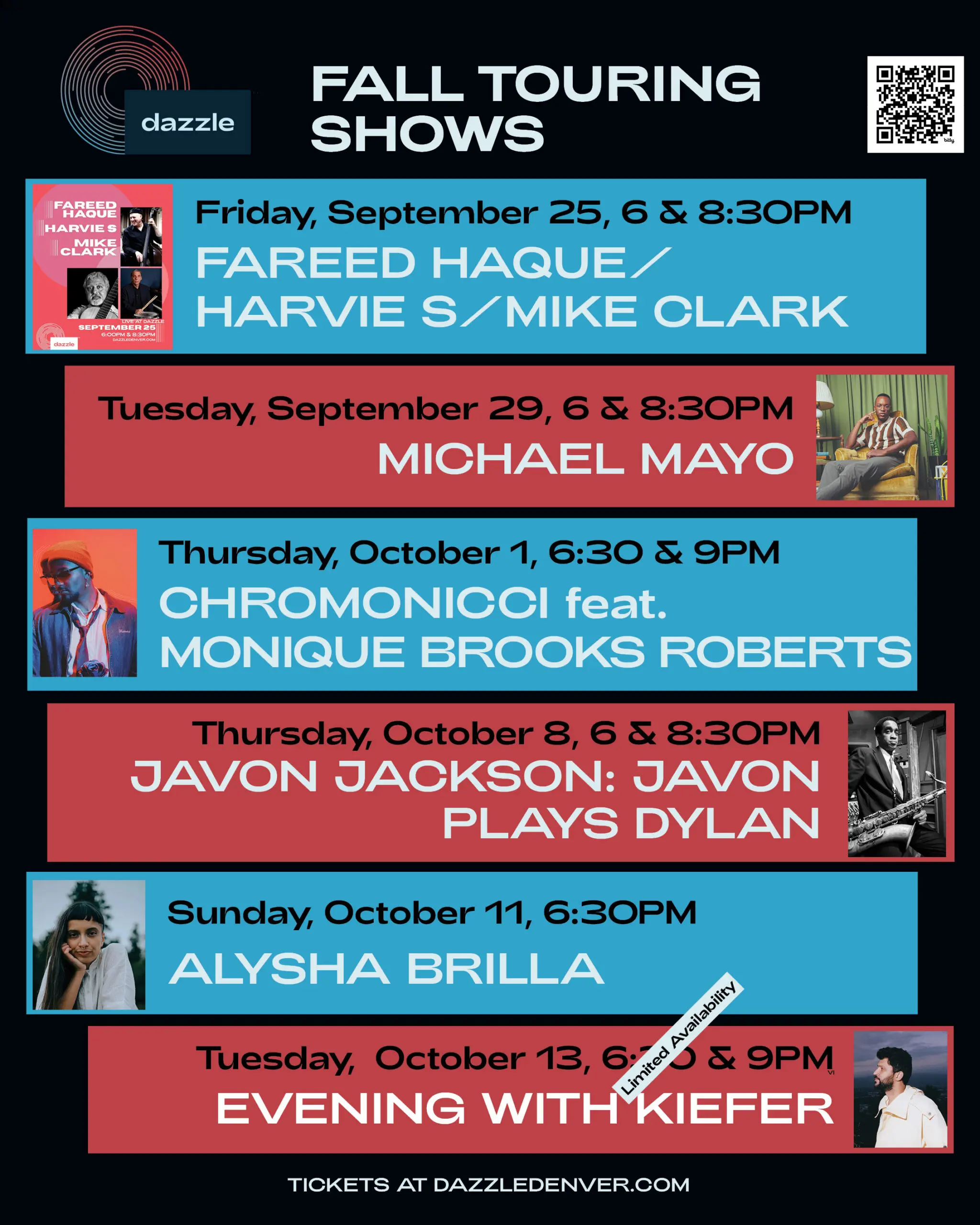 Fall Touring Shows