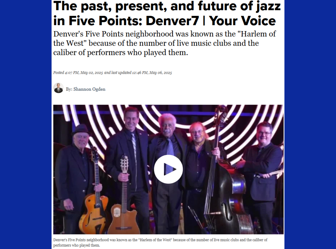 Five Points on Denver7 Denver's Five Point neighborhood was known as the "Harlem of the West" because of the number of live music and clubs and the caliber of performers who played them, on Denver7