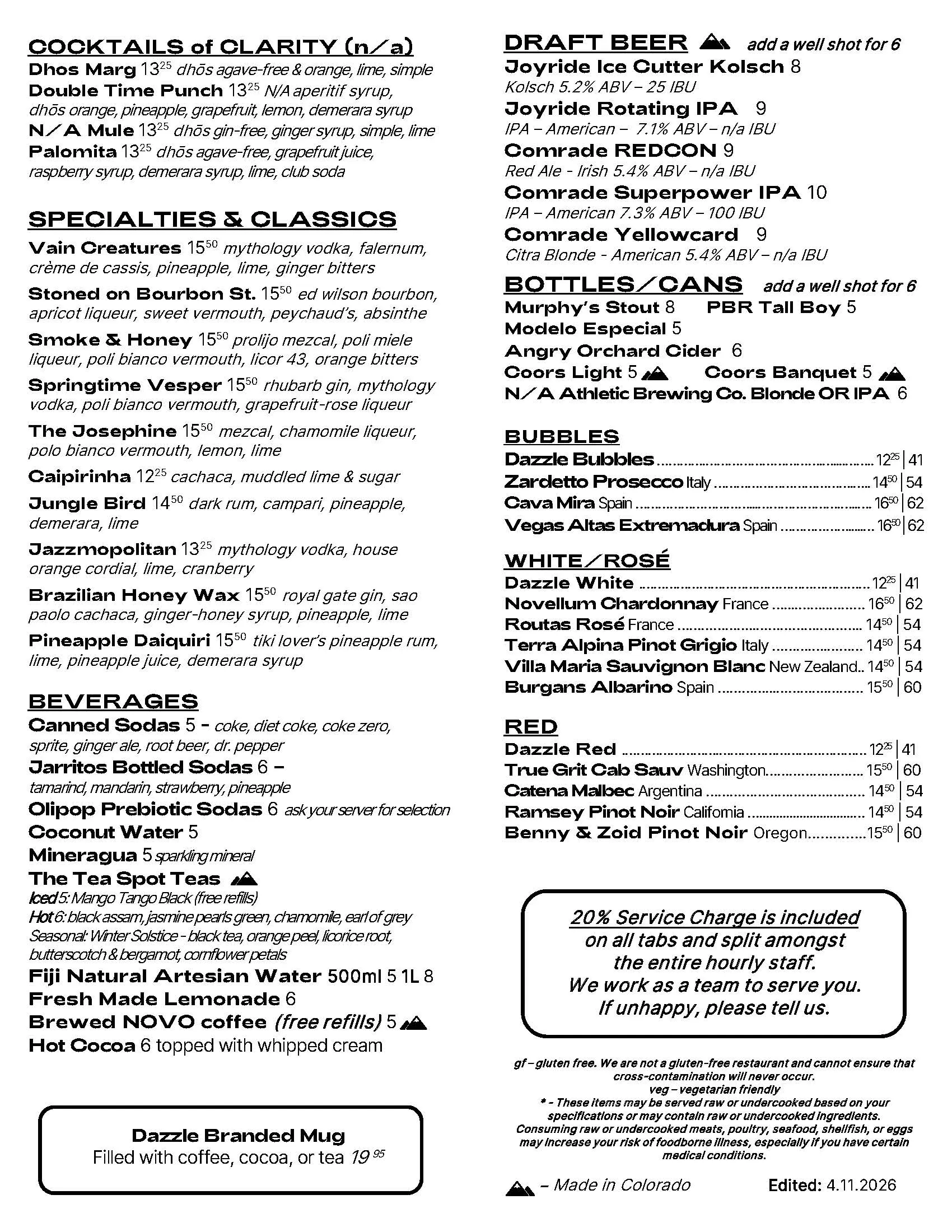Menu pg 2