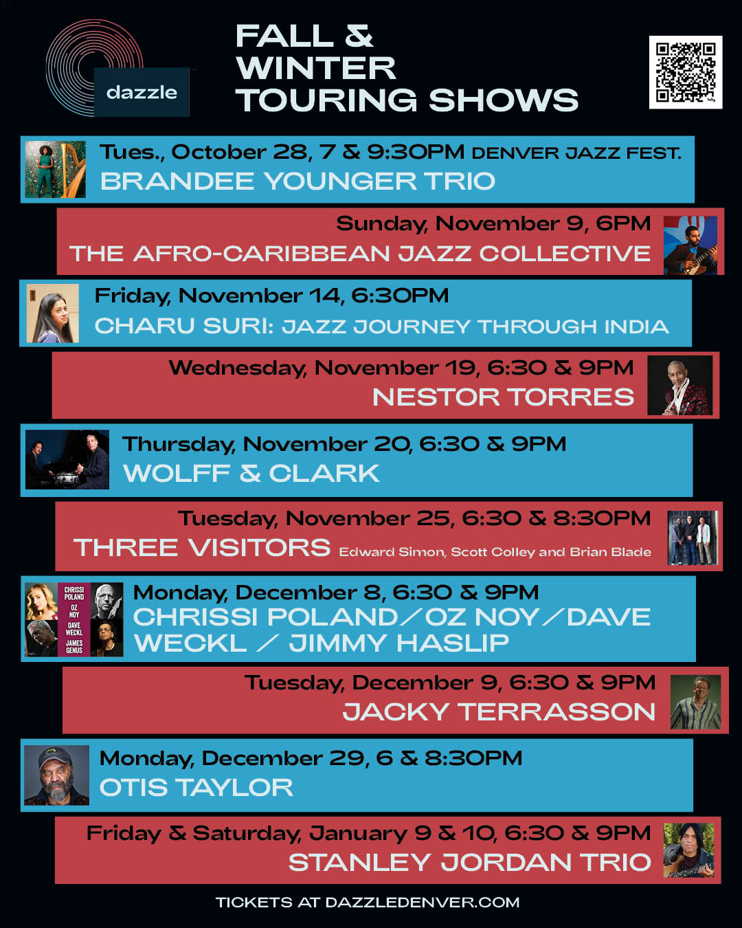 Fall & Winter Touring Shows