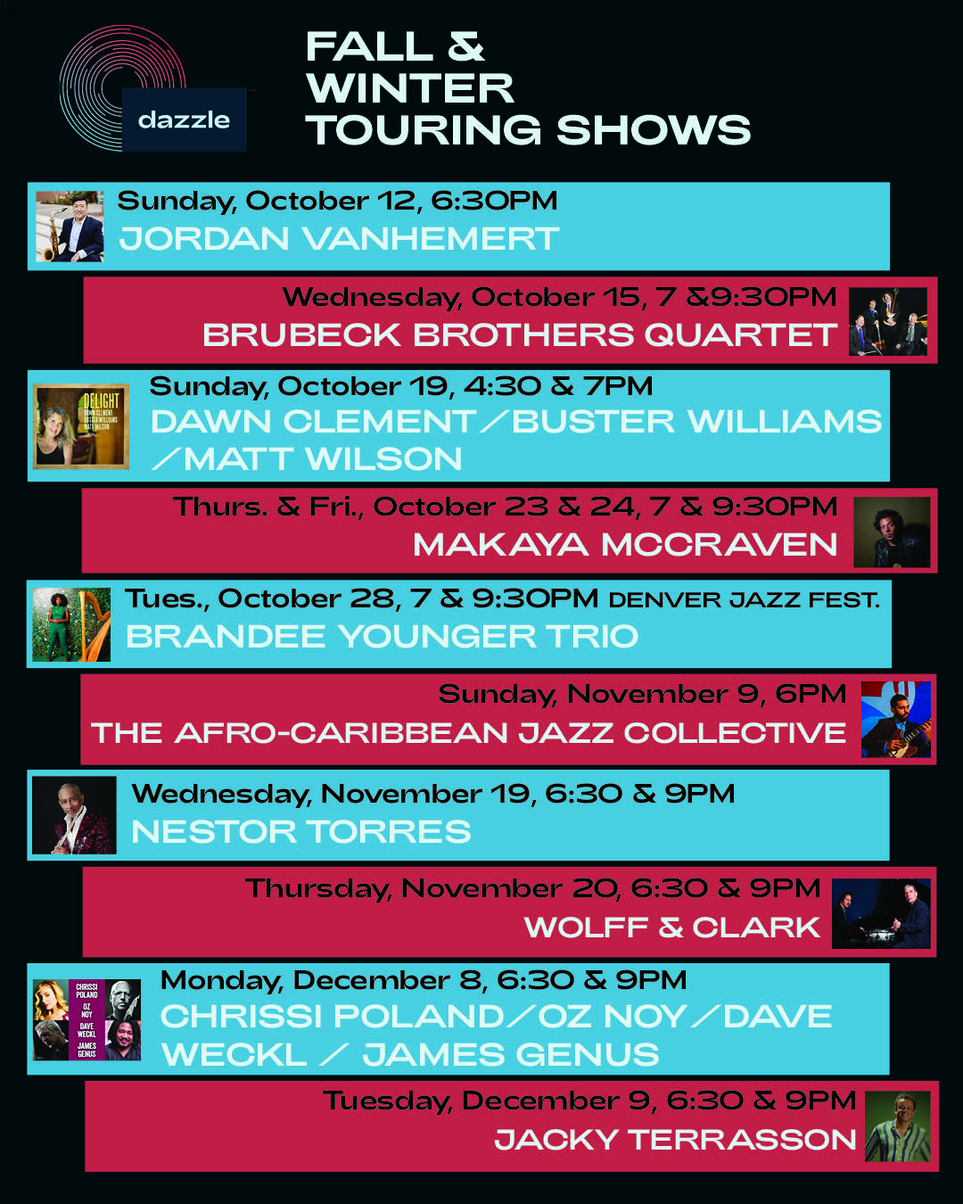 Fall & Winter Touring Shows II