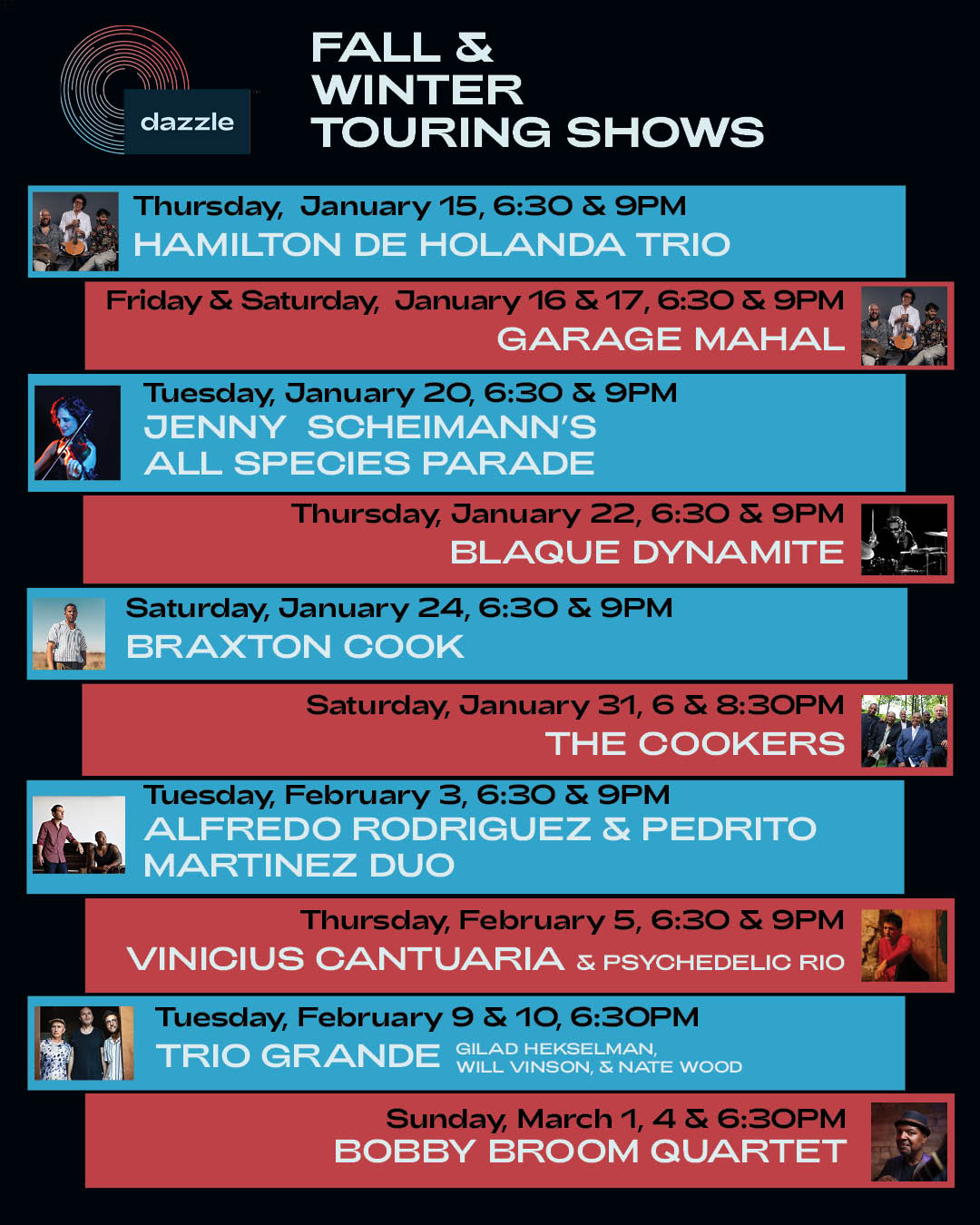 Fall & Winter Touring Shows II