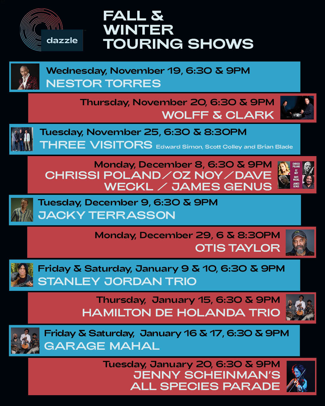 Fall & Winter Touring Shows II