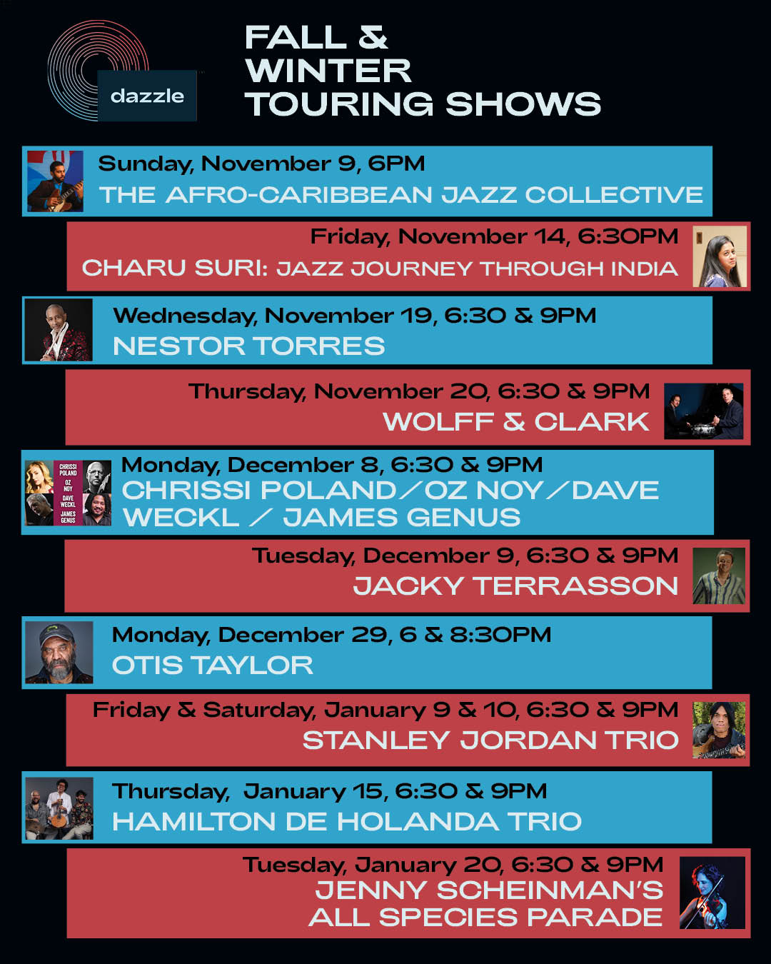 Fall & Winter Touring Shows II