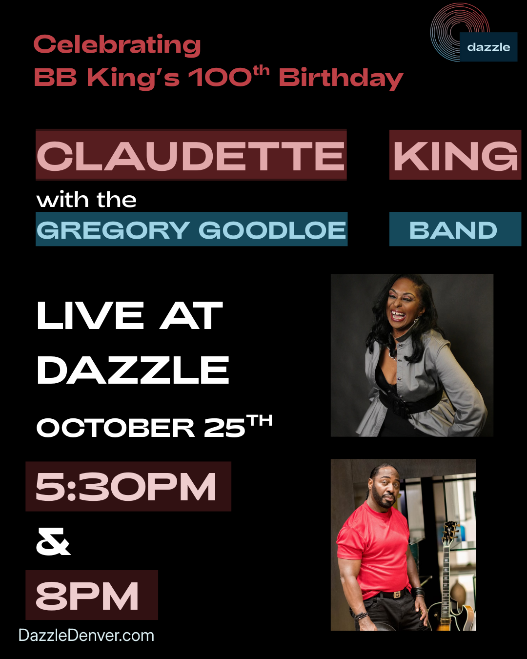BB King’s 100th Birthday w/ Claudette King & Gregory Goodloe Band