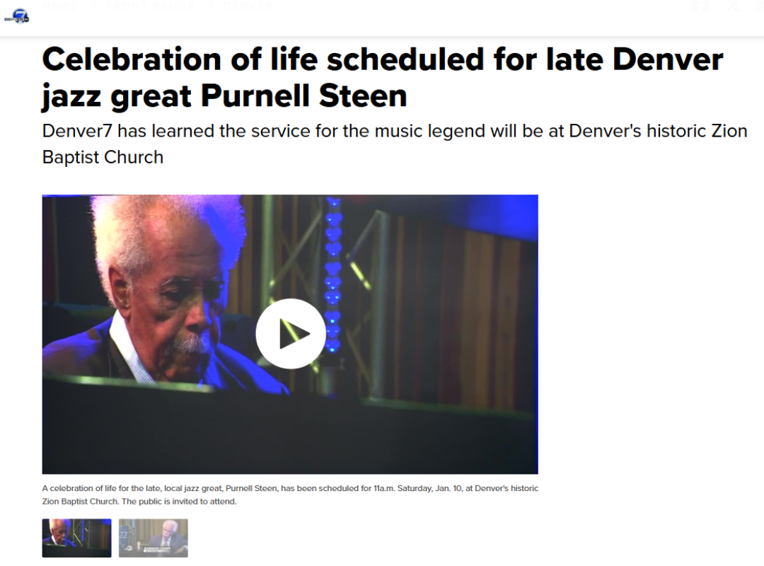 7News clip with Purnell Steen at the piano