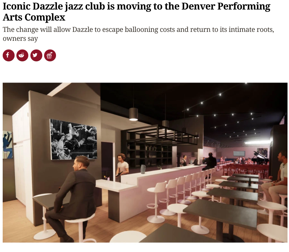 Denver Post: Iconic Dazzle jazz club is moving to the Denver Performing Denver Post: Iconic Dazzle jazz club is moving to the Denver Performing